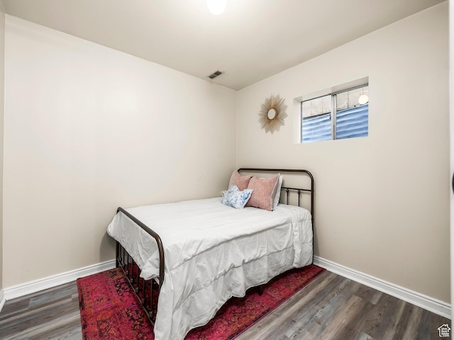 7123 S Watermill Way, Cottonwood Heights, UT 84121 - bedroom with baseboards, visible vents, and wood finished floors