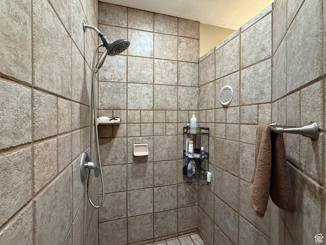 full bathroom with a tile shower