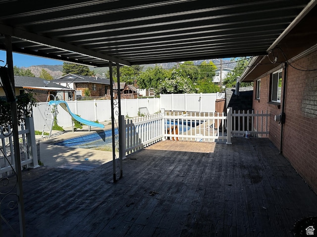 5160 S 200 E, Washington Terrace, UT 84405 - fenced backyard featuring a deck