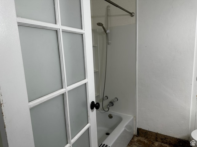 5160 S 200 E, Washington Terrace, UT 84405 - full bath featuring stone finish flooring, bathtub / shower combination, and a textured wall