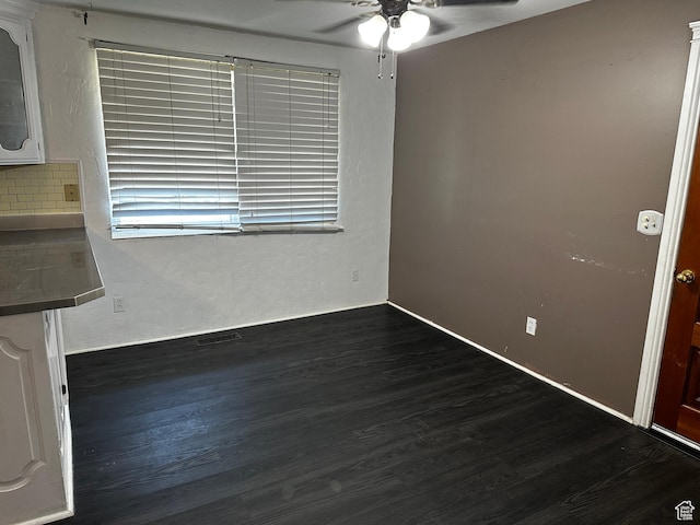 5160 S 200 E, Washington Terrace, UT 84405 - spare room featuring a ceiling fan and dark wood finished floors
