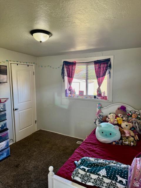 2861 S 3095 W, West Valley City, UT 84119 - carpeted bedroom featuring visible vents and a textured ceiling