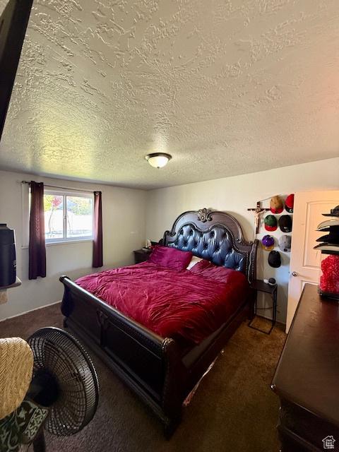 2861 S 3095 W, West Valley City, UT 84119 - carpeted bedroom with a textured ceiling