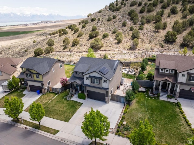 4126 E Cherokee, Eagle Mountain, UT 84005 - aerial view featuring a mountain view and a residential view
