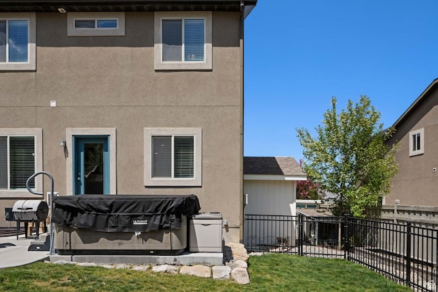 4126 E Cherokee, Eagle Mountain, UT 84005 - rear view of house featuring fence and stucco siding