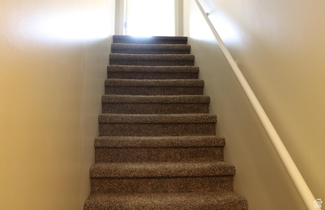 view of stairway