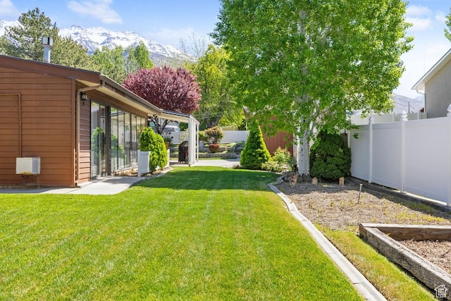 344 E 900 N, Pleasant Grove, UT 84062 - view of yard with fence and a mountain view