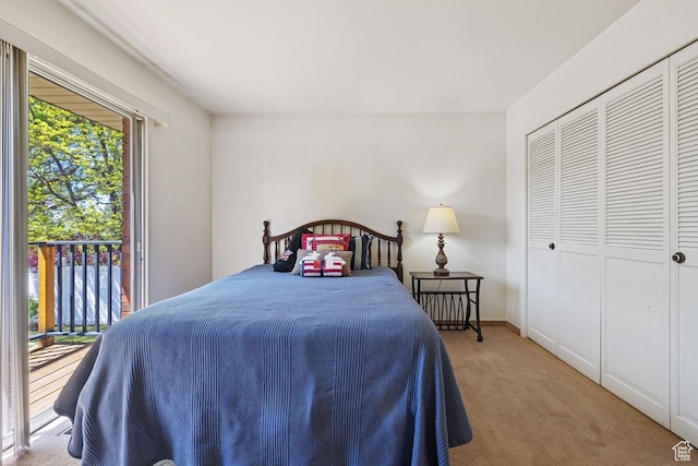 344 E 900 N, Pleasant Grove, UT 84062 - bedroom with carpet floors, access to outside, and a closet