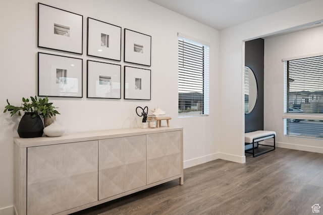 733 W Juniper Hill Dr, St George, UT 84790 - interior space featuring baseboards and wood finished floors