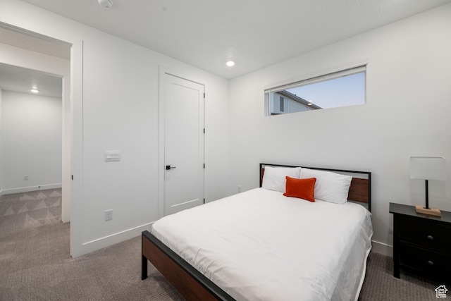 733 W Juniper Hill Dr, St George, UT 84790 - carpeted bedroom with recessed lighting, baseboards, and a closet