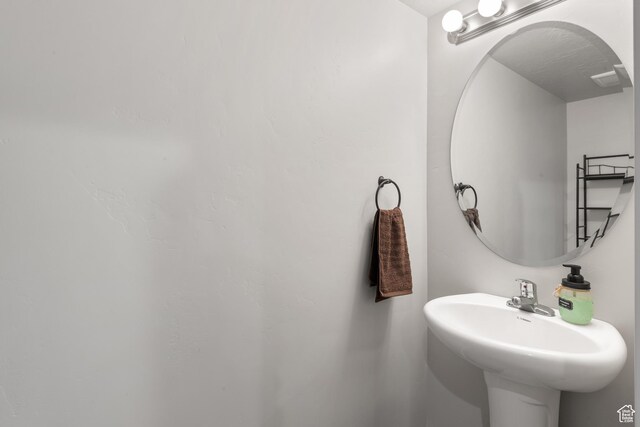 bathroom with a sink