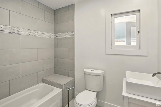 868 Washington Blvd, Ogden, UT 84404 - bathroom with a sink, baseboards, and toilet