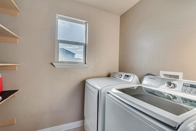 8983 N Barton Creek Dr, Eagle Mountain, UT 84005 - laundry area featuring laundry area, baseboards, and washing machine and dryer