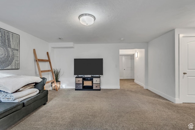 8983 N Barton Creek Dr, Eagle Mountain, UT 84005 - living area with baseboards, carpet flooring, and visible vents