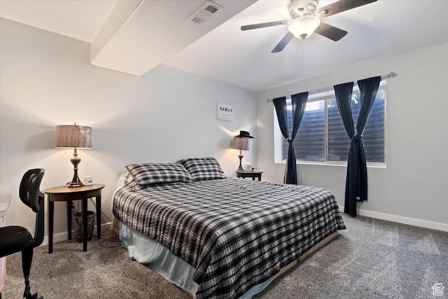 320 E Clark St, Grantsville, UT 84029 - carpeted bedroom with baseboards, ceiling fan, and visible vents