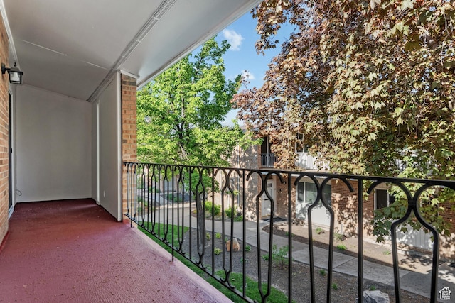 view of balcony