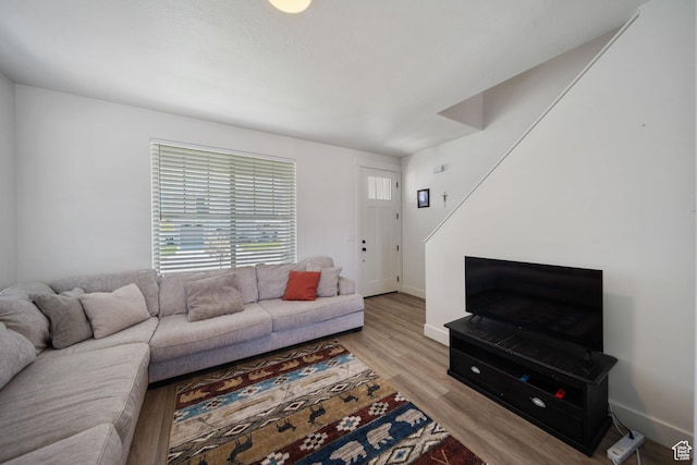 743 N 690 E, Tooele, UT 84074 - living area featuring baseboards and wood finished floors