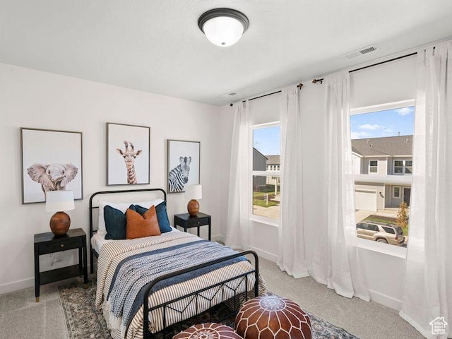 3620 N Stallion St Unit 349, Eagle Mountain, UT 84005 - bedroom with light carpet, baseboards, and multiple windows