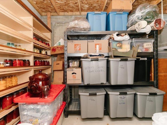 view of storage