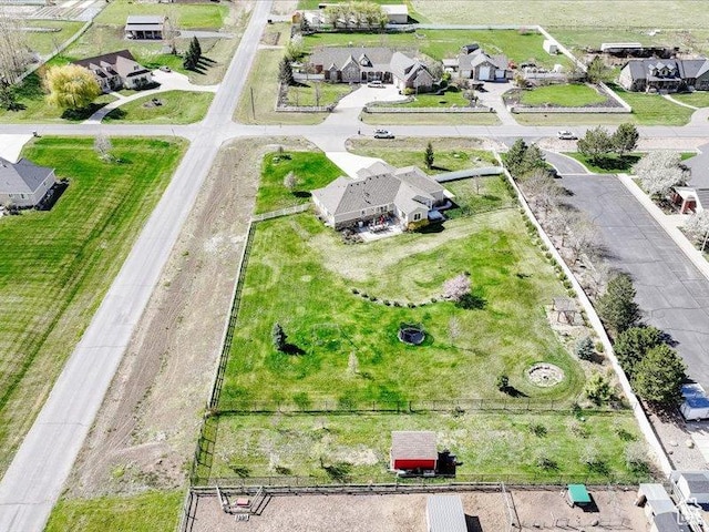 bird's eye view with a residential view