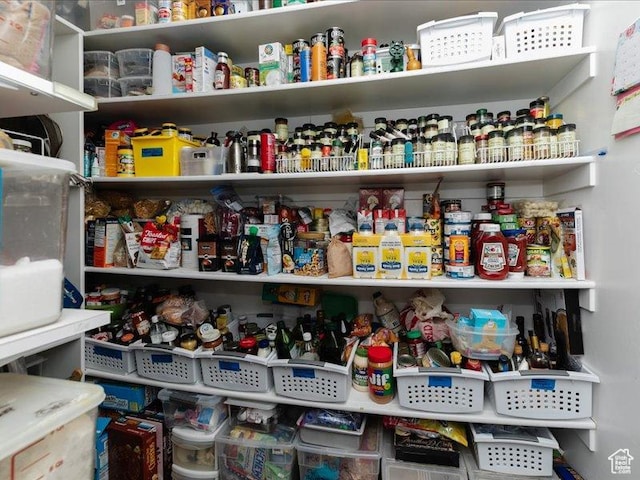 view of pantry