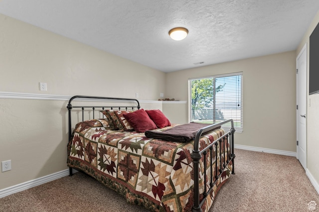 294 W Farmside Dr S, Saratoga Springs, UT 84045 - carpeted bedroom with baseboards and a textured ceiling