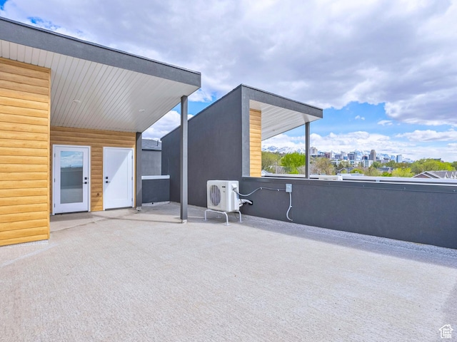 view of patio with ac unit