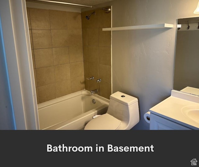2447 N 2950 W, Plain City, UT 84404 - bathroom with shower / bath combination, vanity, and toilet