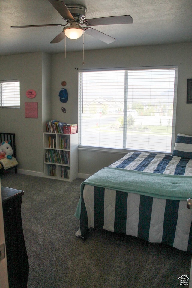 2447 N 2950 W, Plain City, UT 84404 - bedroom featuring carpet, baseboards, and ceiling fan