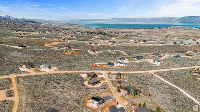 3467 S Porcupine Cir, Garden City, UT 84028 - bird's eye view with a water and mountain view