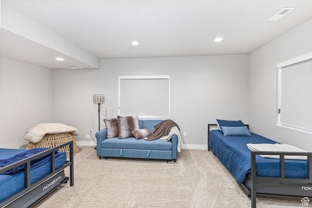 3467 S Porcupine Cir, Garden City, UT 84028 - carpeted bedroom with recessed lighting, baseboards, and visible vents