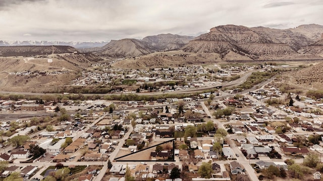property view of mountains featuring a residential view