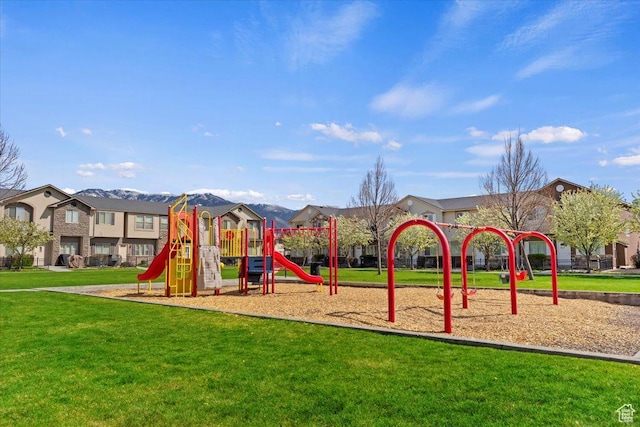 1545 N 420 W Unit 103, Logan, UT 84341 - community playground with a lawn and a mountain view
