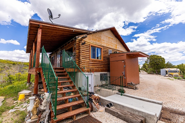 2185 Crestridge Rd Unit 51, Salina, UT 84654 - view of side of property featuring stairs and log exterior