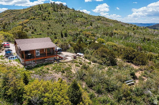 2185 Crestridge Rd Unit 51, Salina, UT 84654 - birds eye view of property with a wooded view and a mountain view