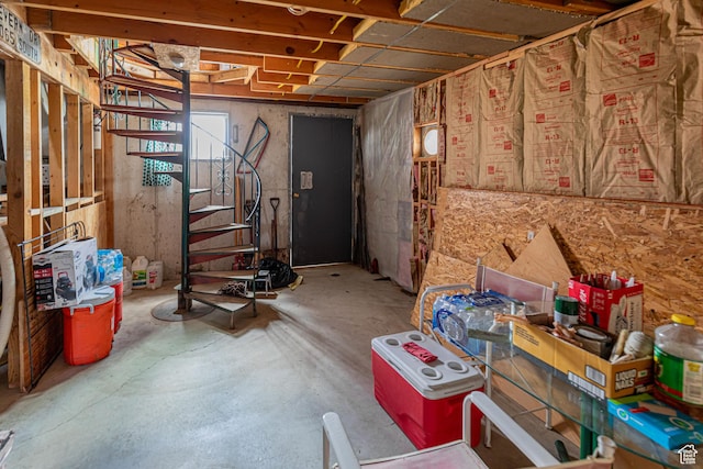 2185 Crestridge Rd Unit 51, Salina, UT 84654 - unfinished basement featuring stairs