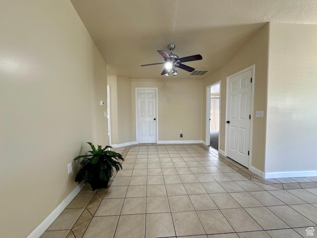 819 E 725 N, Ogden, UT 84404 - unfurnished room with light tile patterned floors, baseboards, a ceiling fan, and visible vents