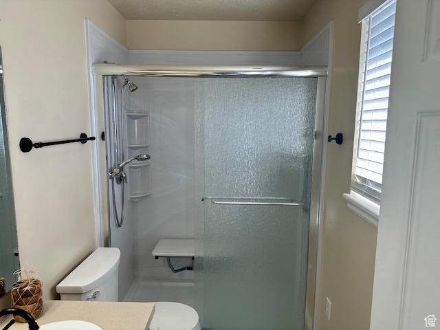819 E 725 N, Ogden, UT 84404 - bathroom with a stall shower, toilet, and vanity