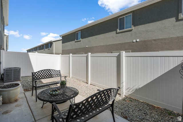 3154 W 1650 N Unit D, Cedar City, UT 84721 - view of patio with central AC and a fenced backyard