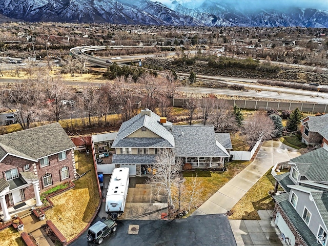 6439 S 1940 E, Murray, UT 84121 - birds eye view of property featuring a mountain view