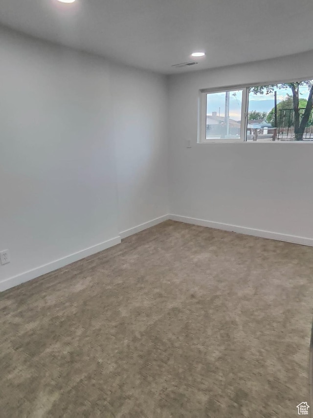 3112 S 3780 W, West Valley City, UT 84120 - carpeted spare room with recessed lighting and baseboards