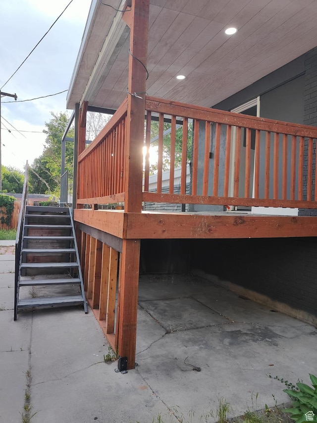 3112 S 3780 W, West Valley City, UT 84120 - view of side of property with stairs and a wooden deck