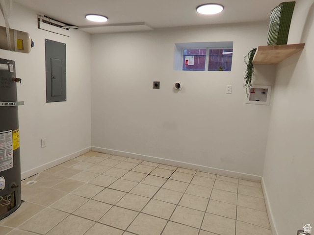 3112 S 3780 W, West Valley City, UT 84120 - washroom featuring electric panel, hookup for a washing machine, electric dryer hookup, and baseboards