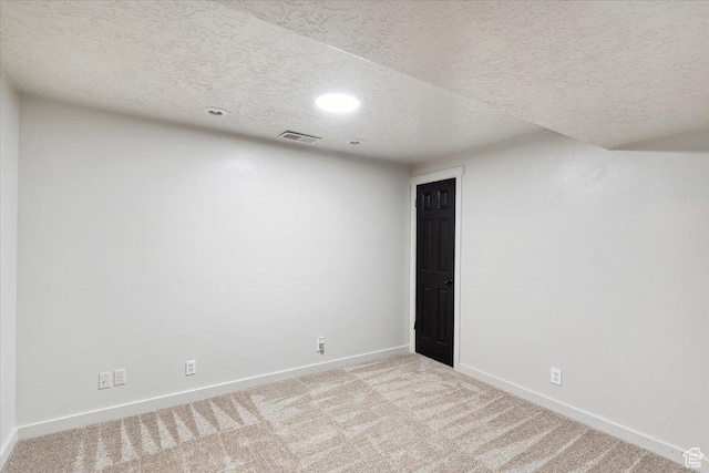 5782 Redwood Ln, South Ogden, UT 84403 - carpeted spare room with recessed lighting, a textured ceiling, visible vents, and baseboards