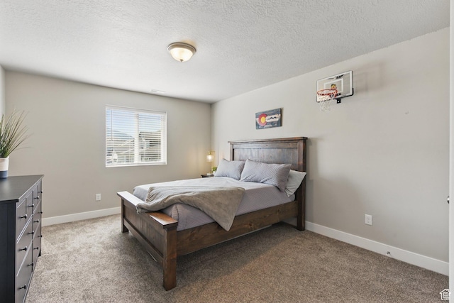1147 N Carriage Ln, Spanish Fork, UT 84660 - bedroom with baseboards, light carpet, and a textured ceiling
