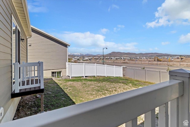 304 E Empire Springs Dr, Saratoga Springs, UT 84045 - view of yard featuring a mountain view and a balcony