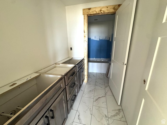 3042 S Chukar Dr, Garden City, UT 84028 - bathroom with marble finish floor