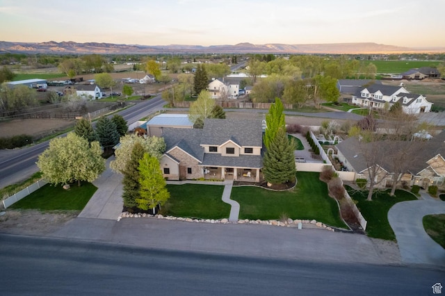 486 N 3500 W, Vernal, UT 84078 - birds eye view of property with a residential view and a mountain view