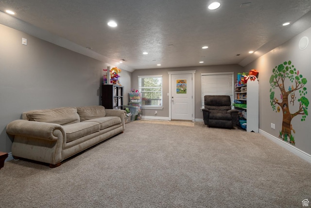 486 N 3500 W, Vernal, UT 84078 - carpeted living area featuring baseboards and recessed lighting