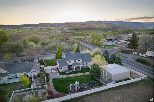 486 N 3500 W, Vernal, UT 84078 - aerial view at dusk with a mountain view